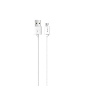 Devia kabelis Smart EC081 USB - MicroUSB 1,0 m 2,1A, balts