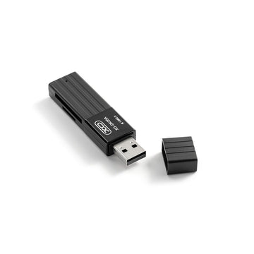 XO karšu lasītājs 2 vienā DK05A USB 2.0 melns