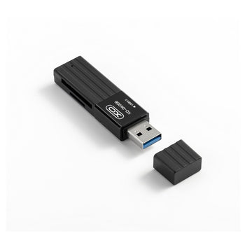 XO karšu lasītājs 2 vienā DK05B USB 3.0 melns