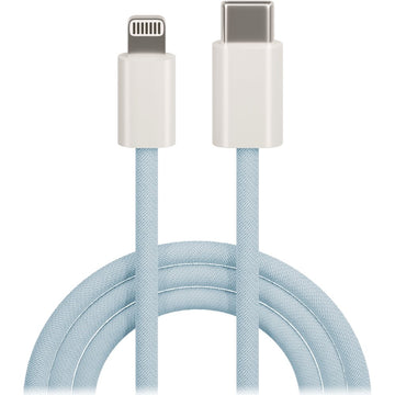 Maxlife MXUC-06 kabelis USB-C - Lightning 1,0 m 20W zils neilons