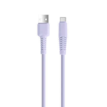 Setty kabelis USB - USB-C 1,5 m 2,1A KSA-C-1.529 violets