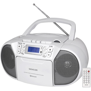 Sencor SPT 3907 W Kasešu atskaņotājs ar CD, Bluetooth