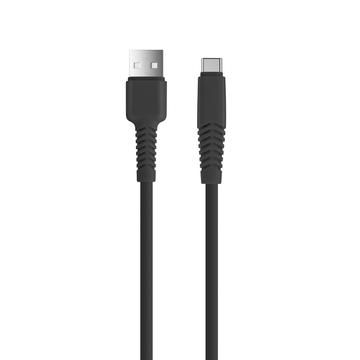 Setty kabelis USB - USB-C 3 m 2A KSA-C-321, melns