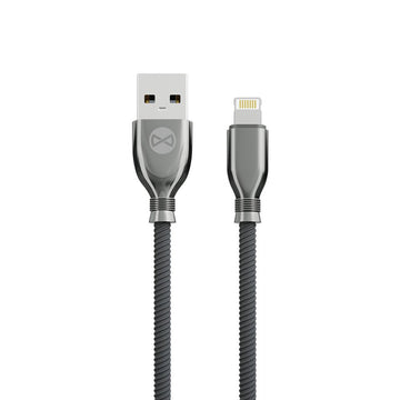 Forever kabelis Tornado USB - Lightning 1,0 m 3A, melns