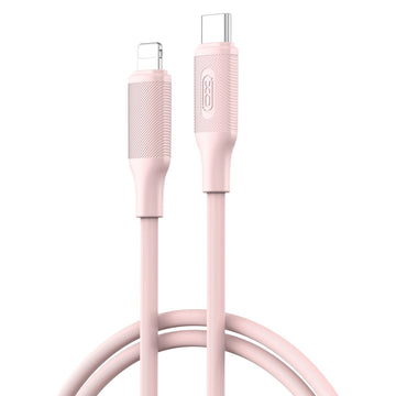 XO kabelis NB-Q265A PD USB-C - Lightning 1,0m 27W, rozā