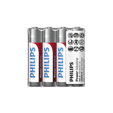 PHILIPS baterija AAA 4gab Power Alkaline