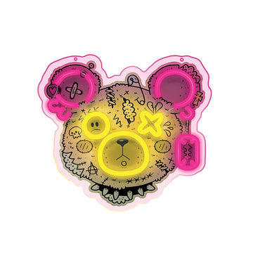 Neona LED ART LED PUNK TEDDY BEAR rozā-dzeltens FLA01 Forever Light