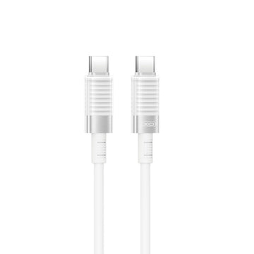 XO kabelis NB-Q282B PD USB-C - USB-C 1,0m 60W, balts