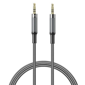 XO kabelis audio NB-R279C jack 3,5mm - jack 3,5mm 1,0m, melns