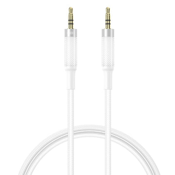 XO kabelis audio NB-R279C jack 3,5mm - jack 3,5mm 1,0m, balts
