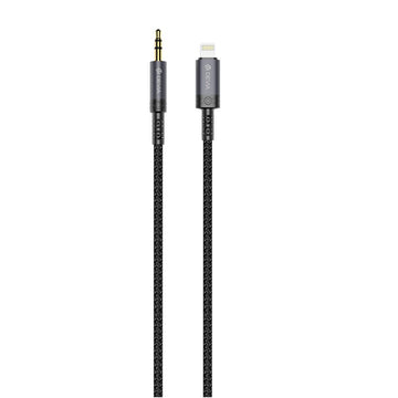 Devia audio kabelis Ipure EC619 Lightning - ligzda 3,5 mm 1,0 m melns