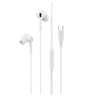 Devia vadu austiņas Kintone A2 digitāls USB-C, baltas