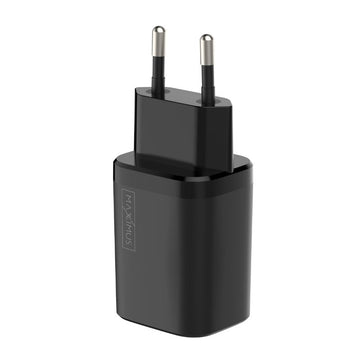 Maxximus tīkla lādētājs MX Carbon 30W Pd+qc Usb-a+c, melns