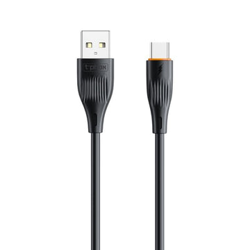 T-Phox kabelis X-lite TYPE-C melns 1M 3A
