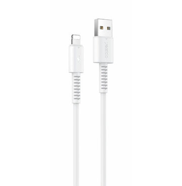 Yesido kabelis CA120 18W USB/LIGHTNING 1M PVC 2A, balts
