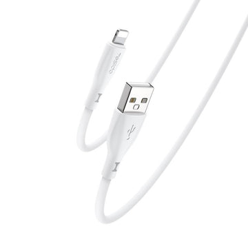 Yesido kabelis silikona CA119 12W USB/LIGHTNING 1M 2,4A, balts