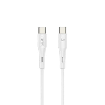 T-Phox kabelis Gentle USB-C/USB-C 60W 1M, balts