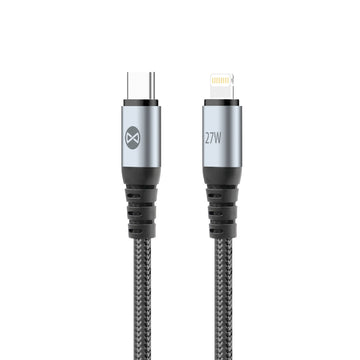 Forever kabelis Braix USB-C - Lightning 1,0 m 27W, melns