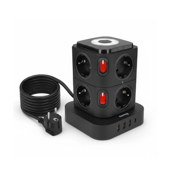 Huslog pagarinātājs Vertical ar LED