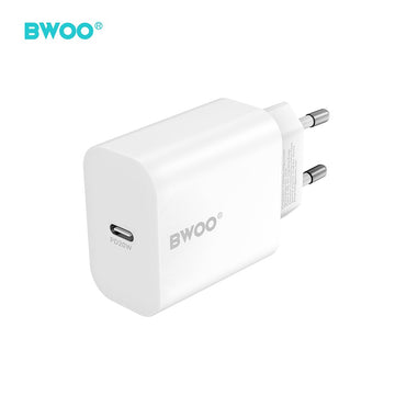 BWOO tīkla lādētājs CDA233 PD 20W 1x USB-C, balts
