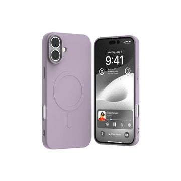 Mercury puspussilikona MagSafe vāciņš iPhone 16 Plus 6,7" ceriņviolets