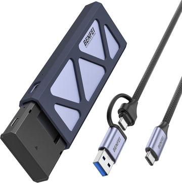 BENFEI SSD diska korpuss M.2 NVMe SSD USB-C USB-A pelēks