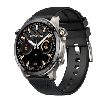 Riversong viedpulkstenis Motive 10 GT, melns, SW1001, AMOLED, GPS