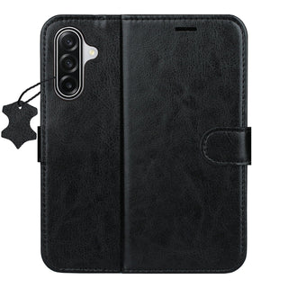 Smart Luxe ādas vāciņš Samsung Galaxy S25 FE / S26 FE, melns