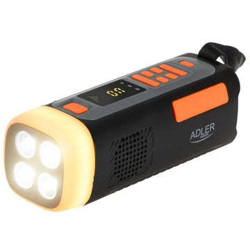 Avārijas radio ar saules uzlādi | Bluetooth 5.0 | 4 W LED lukturis | 4500 mAh ārējais akumulators