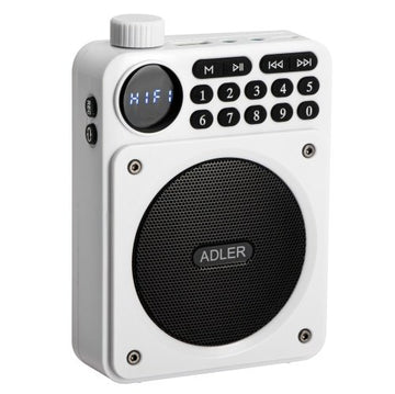 Pārnēsājams FM radio ar Bluetooth, 5 W skaļruni, USB, Micro SD/TF, ierakstīšanas funkciju (REC), brīvroku funkciju, 3,5 mm mikrofona un austiņu ligzdu, 1200 mAh akumulatoru, USB-C