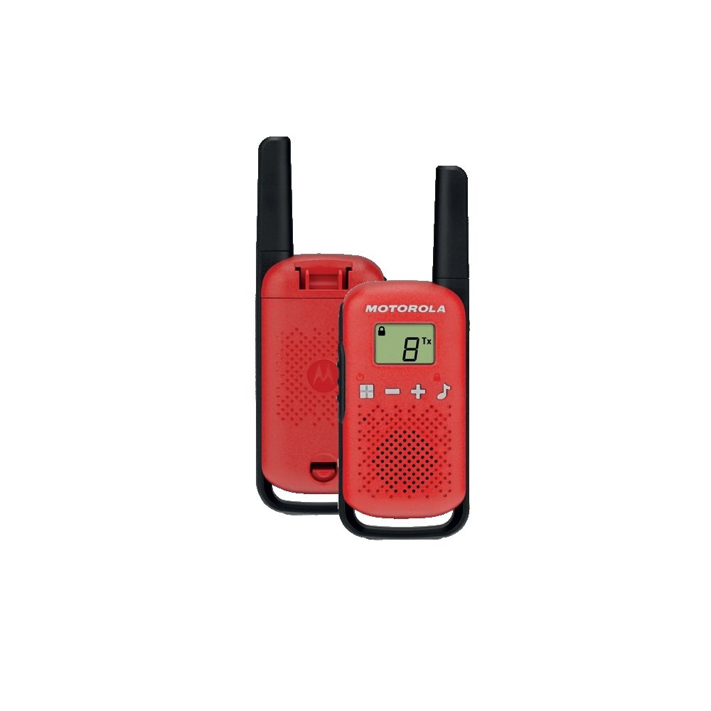 Motorola Talkabout T42 divu tālruņu komplekts, sarkans