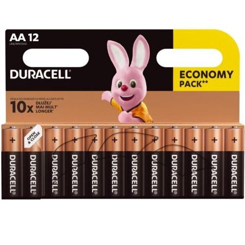 Duracell MN 1500 Basic AA (LR6) blistera iepakojumā 12 gab.