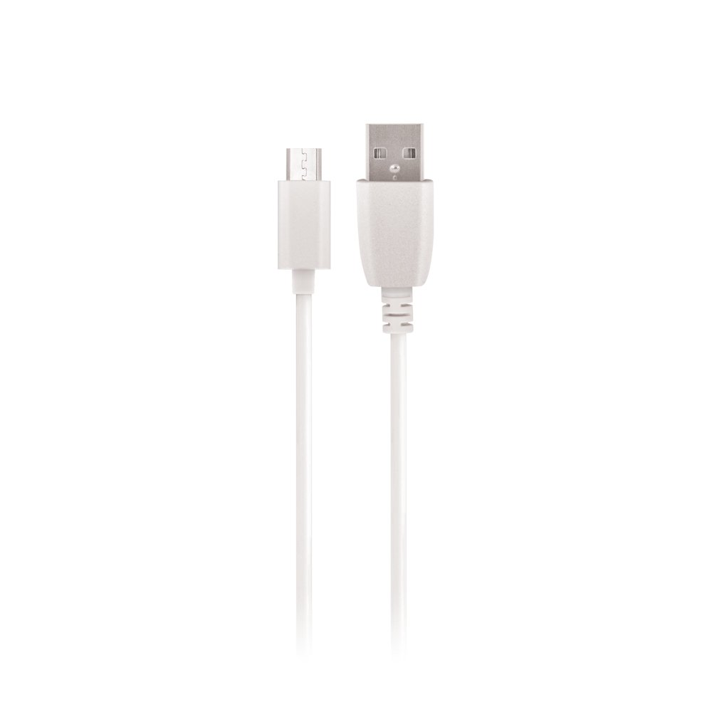 Maxlife kabelis USB - microUSB 1,0 m 3A, balts