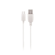 Maxlife kabelis USB - microUSB 1,0 m 2A, balts