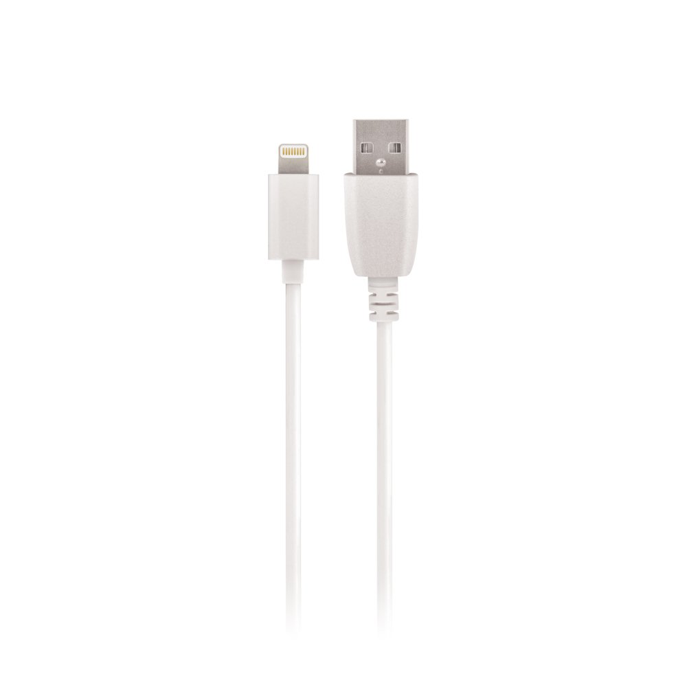Maxlife kabelis USB - Lightning 2,0 m 2A, balts