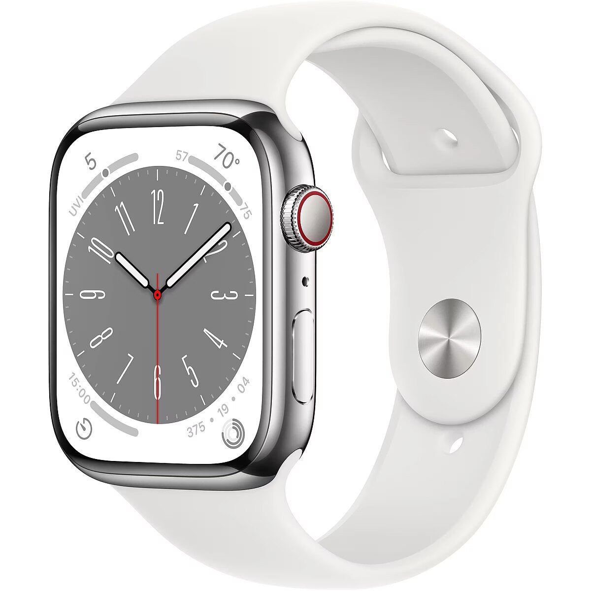 Apple Watch Series 7 45mm GPS + Cellular Stainless Steel Case