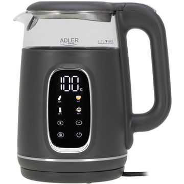 Adler AD 1305GS Elektriskā tējkanna ar temperatūras kontroli 1.7L 2200W