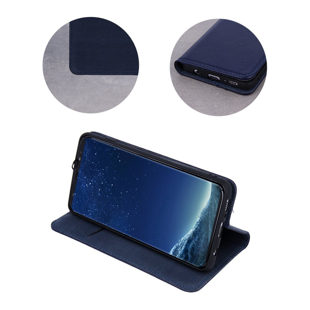 Īstas ādas Smart Pro iPhone 17 Pro Max 6,9" tumši zils