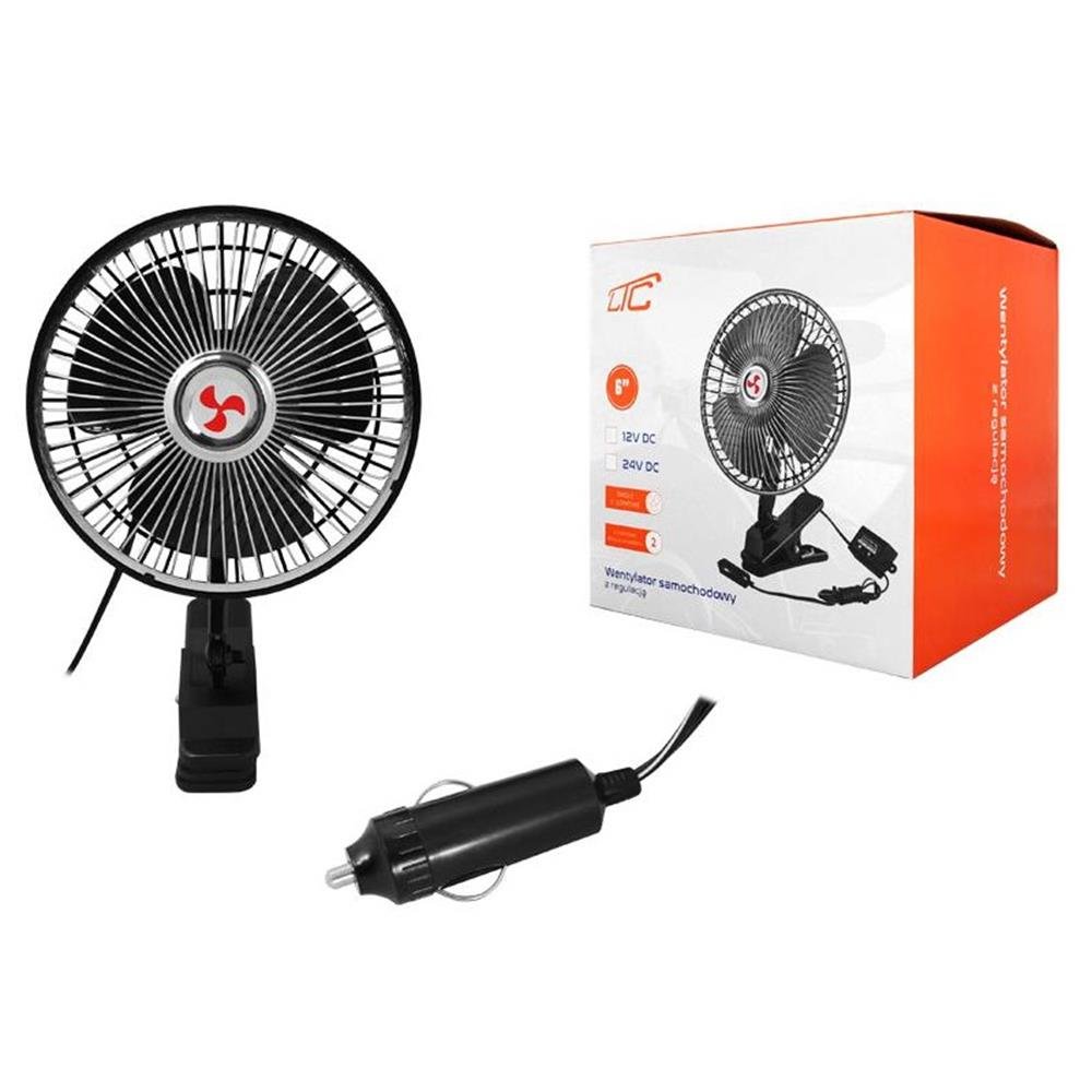 Ventilators Car 12V 6” ar regulēšanu