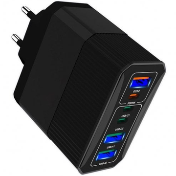 Msonic MY6646K 3xUSB + 3xType C Lādētājs PD/QC3.0