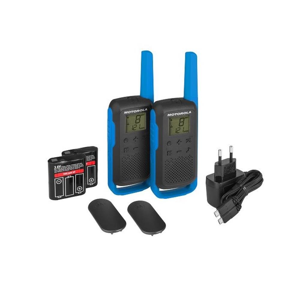 Motorola lādētājs Talkabout T62 twin-pack +, zils