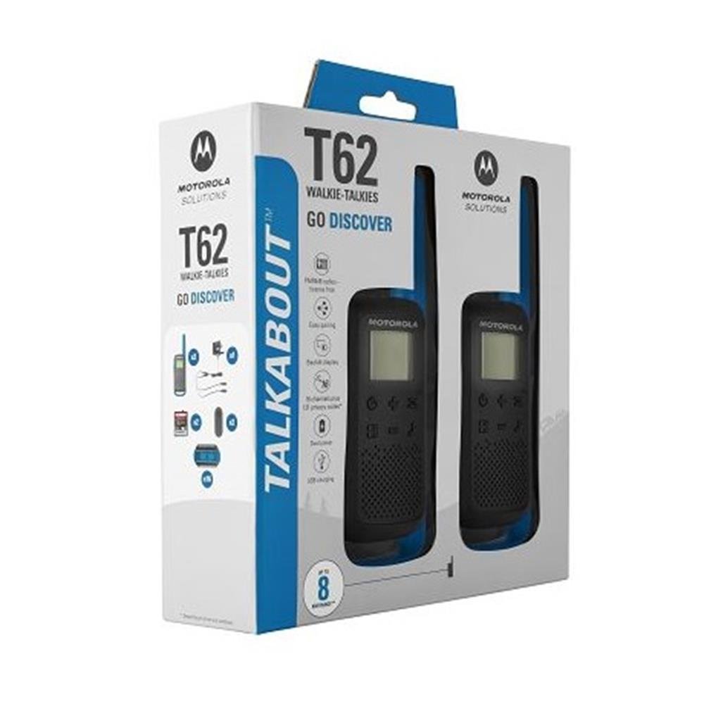 Motorola lādētājs Talkabout T62 twin-pack +, zils