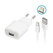 Forever TC-01 tīkla lādētājs 1x USB 2A balts + Lightning kabelis