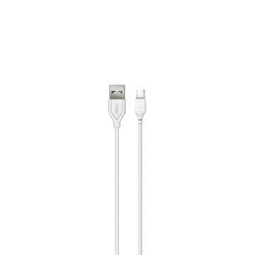 XO kabelis NB103 USB - microUSB 2,0 m 2,1A, balts