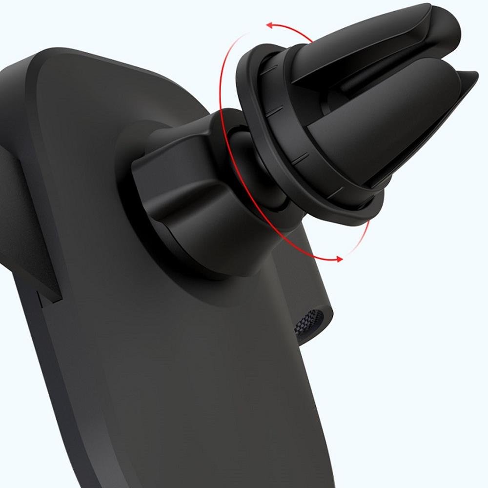 XO auto turētājs C37 gravitātes melns ventilācijas restē