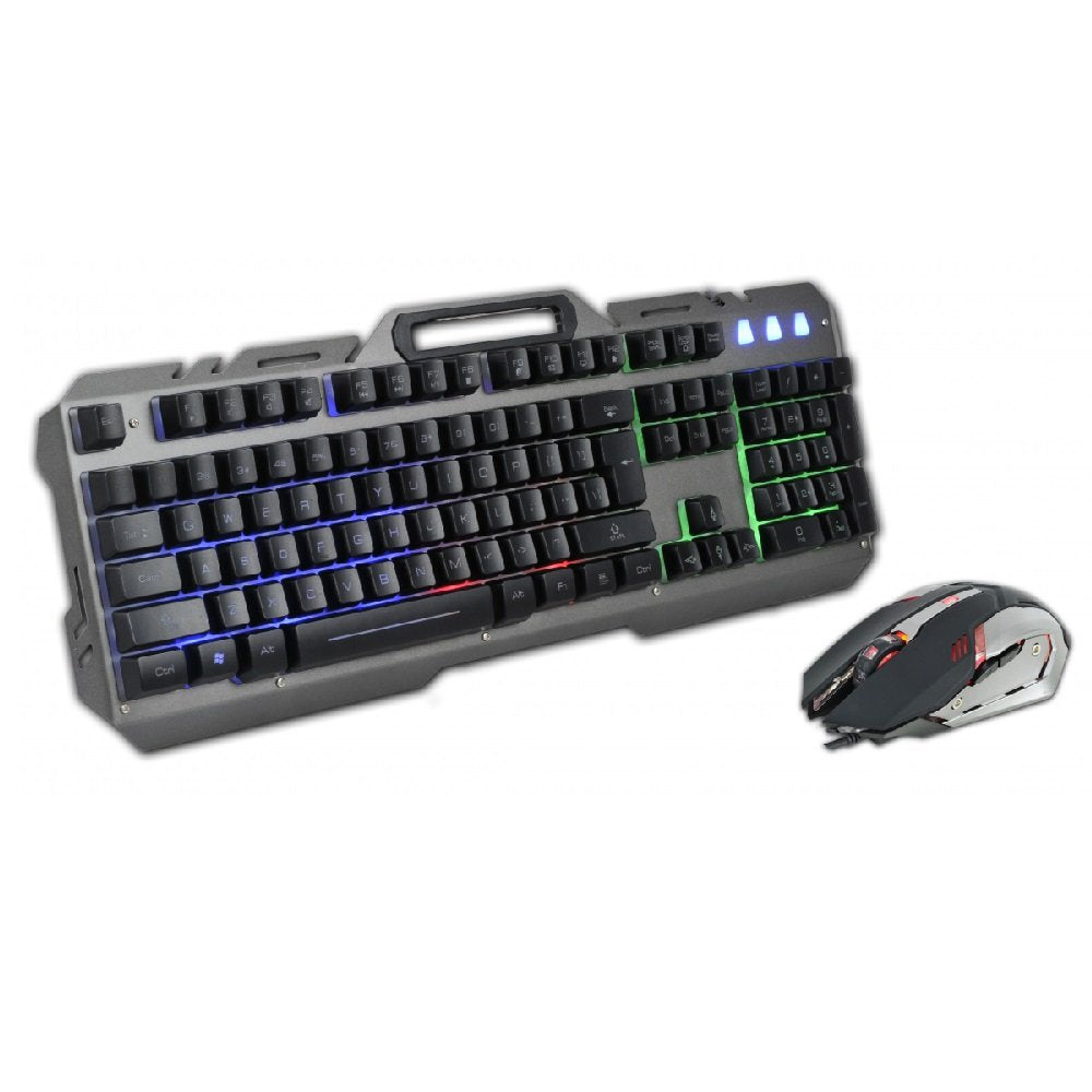 Rebeltec vadu tastatūra komplekts: LED + mouse Interceptor players
