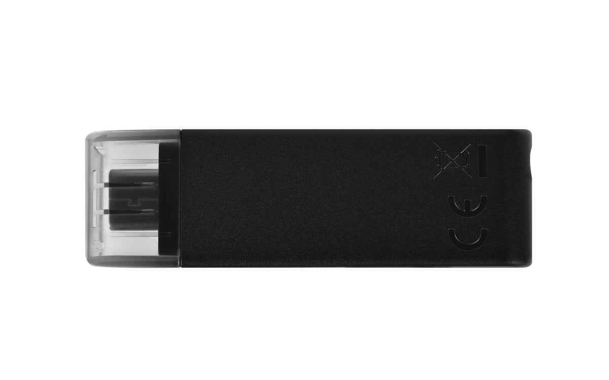 Kingston USB zibatmiņa 64GB USB-C DT70, melns