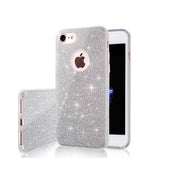 Mirdzošs 3/1 maciņš iPhone 17 6,3" sudraba