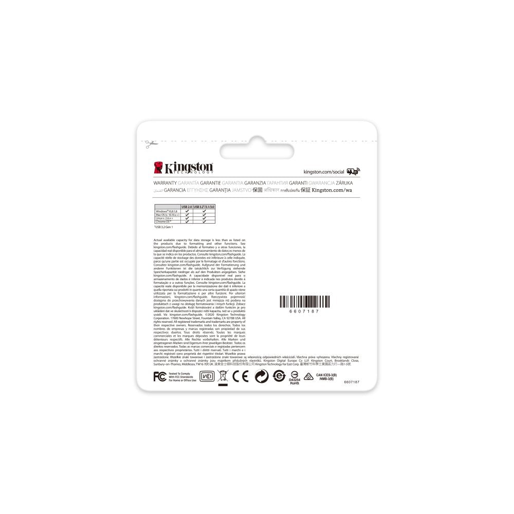 Kingston USB zibatmiņa 128GB USB 3.0 DT Kyson metāla