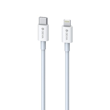 Devia kabelis Smart EC146 PD USB-C - Lightning 20W 3A, balts